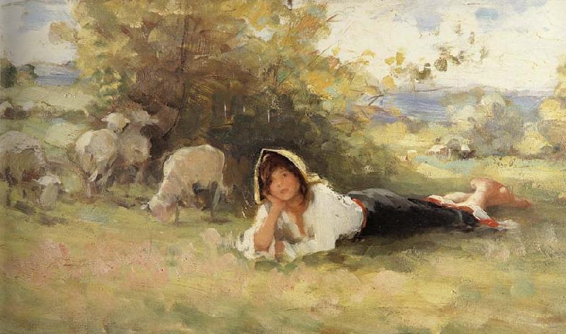 Nicolae Grigorescu Shepherdess